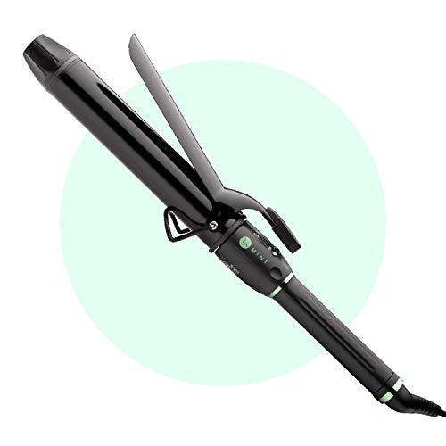 Professional Series Curling Iron 1 1/2 inch by MINT | Extra-Long 2-Heater Ceramic Barrel That Stays Hot. Hair Curler/Curl Former for Large Curls and Beach Waves. Travel-Ready Dual Voltage.