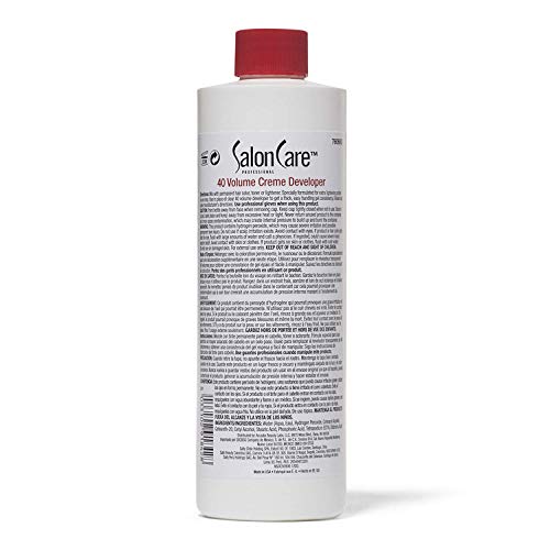 Salon Care 40 Volume Creme Developer, Strong Lift Formula, Easy to Handle Cream Consistency, Can be Used as a Bleach Booster, 16 Ounce