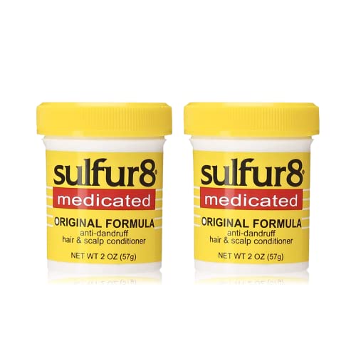 Sulfur 8 Medicated Original Formula Anti-Dandruff Hair and Scalp Conditioner, 2 Oz (Pack of 2)