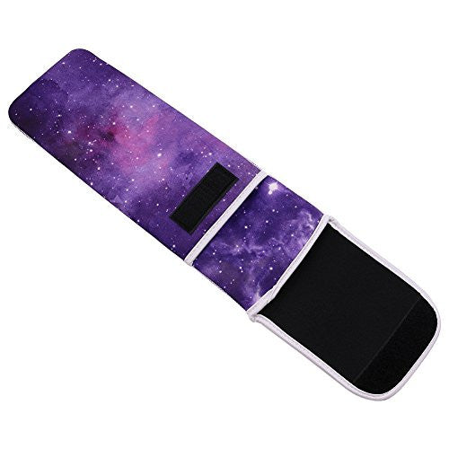 Auony Heat-resistant Travel Neoprene Storage Pouch Case Bag with Two Pocket for Flat Iron, Straightener, Curling Wand/Curling Iron