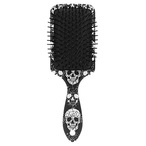 Brosse à cheveux gothique en forme de tête de mort, brosses démêlantes en plastique, brosse à cheveux naturelle pour femmes, hommes et enfants, stimule le cuir chevelu, aide à la croissance et ajoute de la brillance aux cheveux