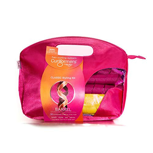 Curlformers Hair Curlers Barrel Curls Styling Kit, 24 No Heat Hair Curlers and 2 Styling Hooks, for Long Hair up to 24" (60 cm) Long