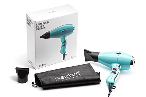 Elchim 3900 Light Ionic Hair Dryer, Light Blue