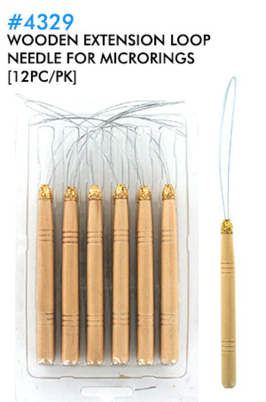 Wooden Extension Loop Needle for MicroRings 432912pc/pk