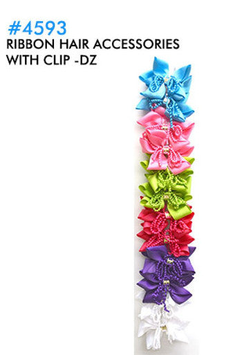 Ribbon Hair Accessories w/Clip 4593-dz