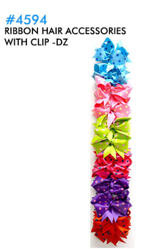 Ribbon Hair Accessories w/Clip 4594-dz