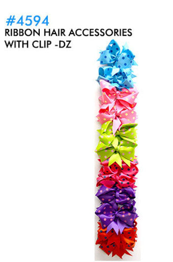 Ribbon Hair Accessories w/Clip 4594-dz