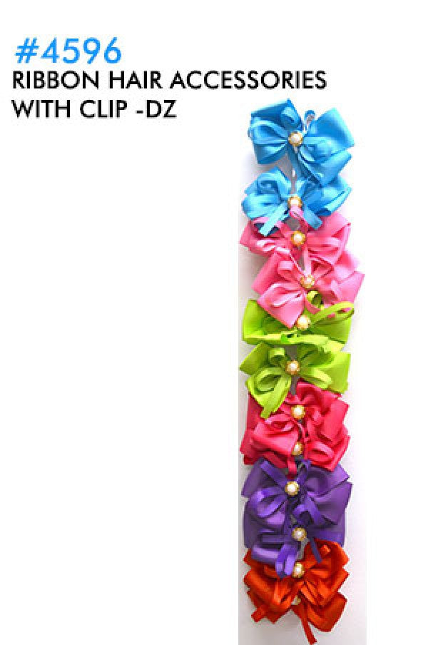 Ribbon Hair Accessories w/Clip 4596-dz