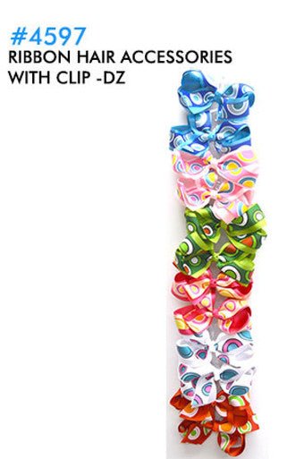 Ribbon Hair Accessories w/Clip 4597-dz
