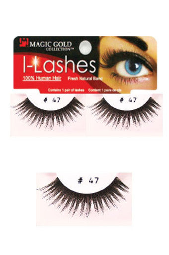 Magic Gold-47 I-lashes 100% Human Hair Fresh Natural Band