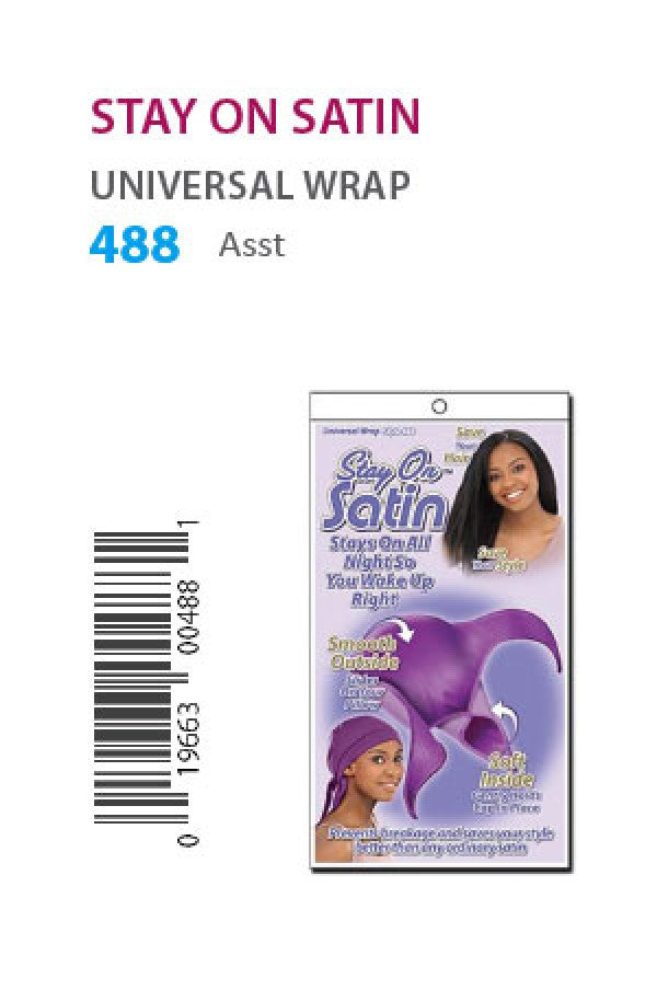 488 Stay on Satin Universal Wrap (Asst) -dz