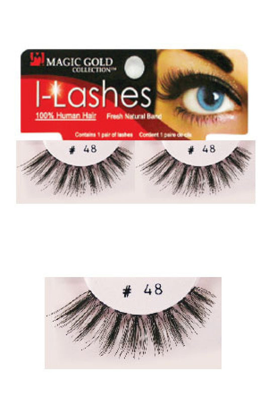 Magic Gold-48 I-lashes 100% Human Hair Fresh Natural Band