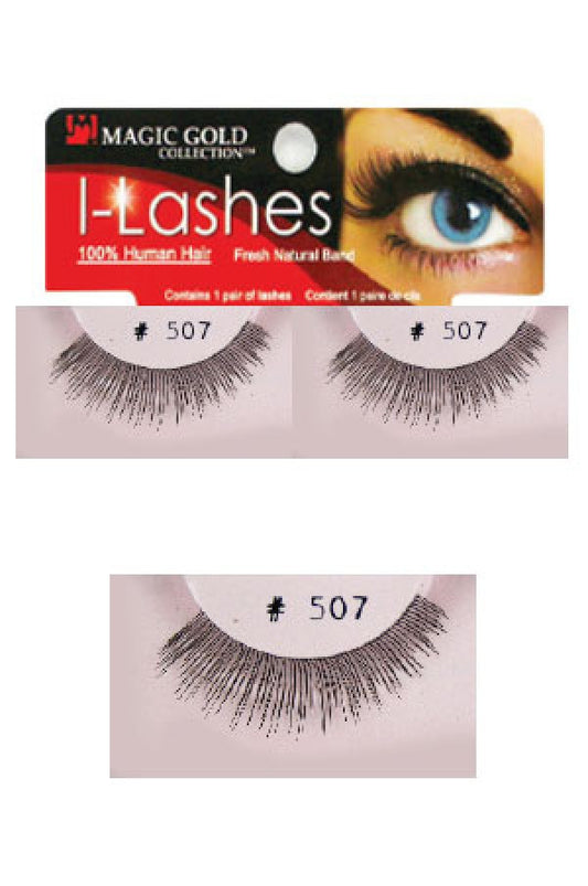 Magic Gold-507 I-lashes 100% Human Hair Fresh Natural Band