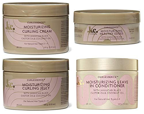 Keracare Hair Product Curl-Essence Moisturizing Bundle Combo Set (SH&COND&ACTIVATOR&COWASH&OIL)