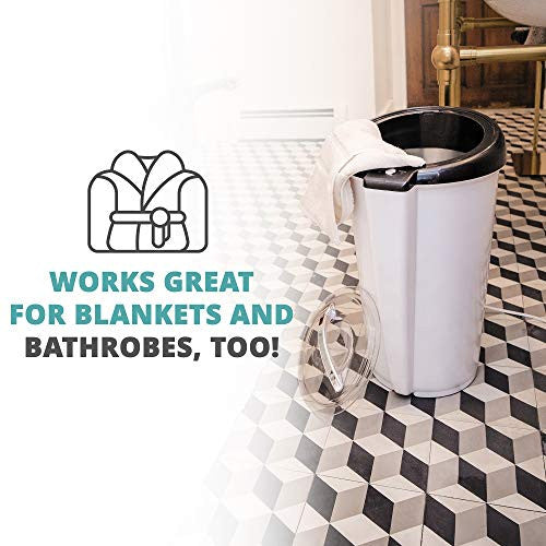 Ivation 毛巾加热器 | 大桶式豪华加热器，带可锁盖子 | 可容纳两条 40 英寸 x 70 英寸超大浴巾