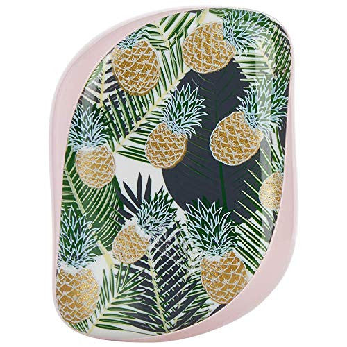Tangle Teezer Brosse à cheveux démêlante compacte Styler, palmiers et ananas