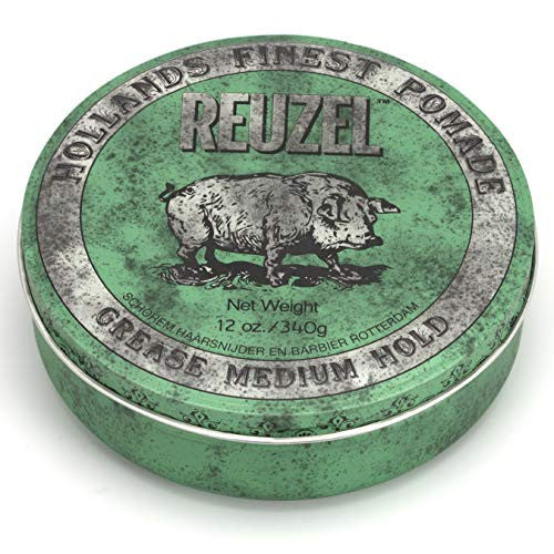 REUZEL INC Green Pomade Grease, Medium Hold, 12 oz