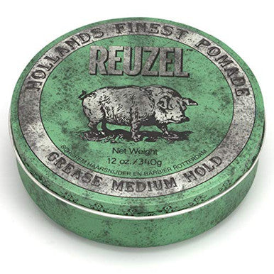 REUZEL INC Green Pomade Grease, Medium Hold, 12 oz