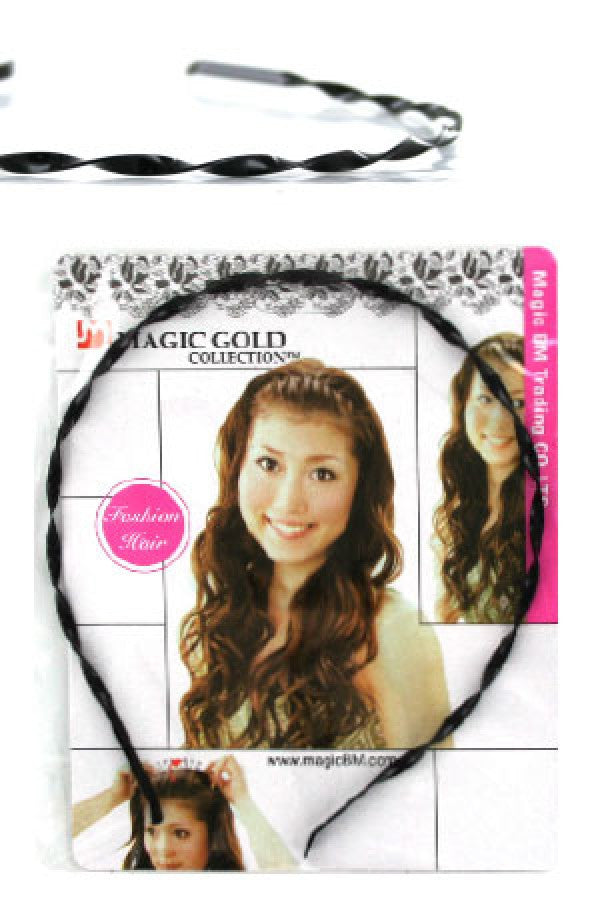 Magic Gold-5167 Metal Hair Band (Black) -dz