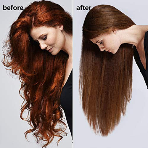 Giantex Fer à lisser en céramique tourmaline, fer plat ionique antistatique, larges plaques en céramique, chaleur thermostatique automatique, fer à lisser pour la maison et les voyages