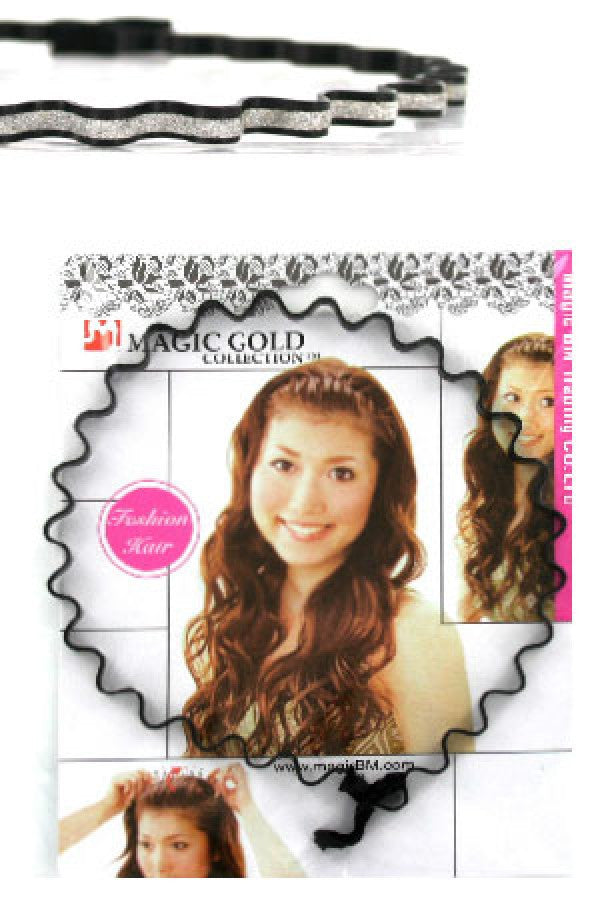 Magic Gold-5172 Metal Hair Band (Black) -dz