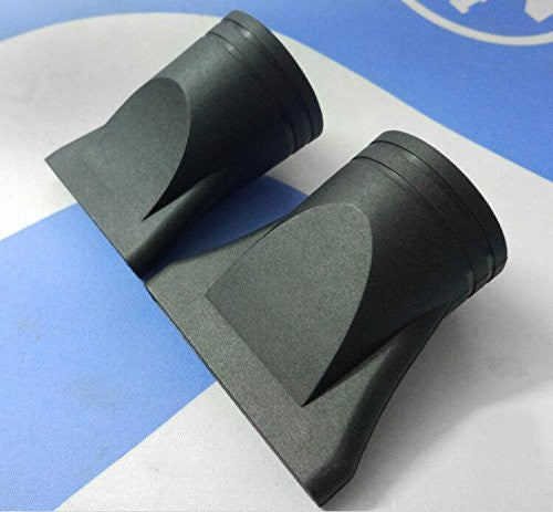 2PCS Black Plastic Salon Replacement Hair Dryer Drying Concentrator Hair Styling Tool Hood Cover ONLY Fit for the Nozzle Outer Diameter is 4.5CM