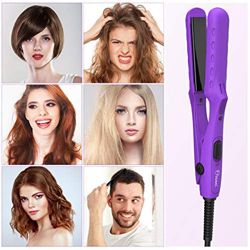 Dual voltage clearance travel hair straightener