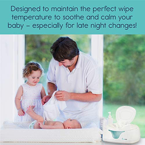 Wipe Warmer and Baby Wet Wipes Dispenser | Holder | Case with Changing Light