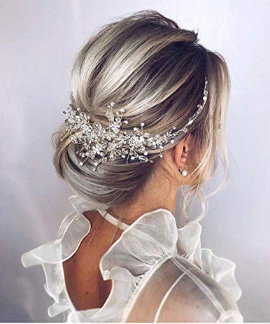 Denifery Crystal Bridal Hair Piece Bridal Hair Accessories Bridal