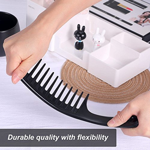 4 Pieces 9 1/2 Inches Anti-static Large Tooth Detangle Comb, Wide Tooth Hair Comb Salon Shampoo Comb for Thick Hair Long Hair and Curly Hair (Multi Color 2)