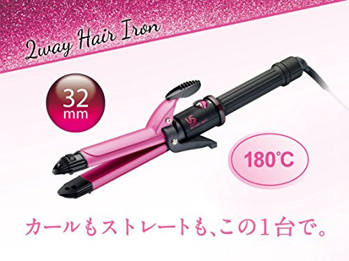 Vidalsassoon Vidal Sassoon 2way Curling Iron 32mm Carl Straight Vsi3271pj  (Japan Import/100V)