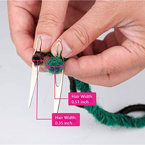 3 Interlocking Tools For Locs, Sisterlock and Dreadlocks Starter,  Tightening Accessories For Small, Medium, or Large Dreads. Easy Locking  Needle Hair