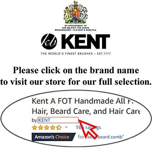 Kent R5T All Coarse Hair Detangling Comb Wide Teeth Dressing Table Comb for Thick Curly Wavy Hair. Hair Detangler Comb for Grooming Styling Hair, Beard and Mustache. Saw-Cut. Handmade in England