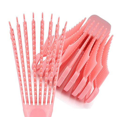 Detangling Brush for Black Natural Hair,Hair Detangler Brush for African American 3a/4b/4c Kinky Wavy,Curly,Coily,Thick Hair, Wet n Dry,Improve Hair Texture-Easy Clean (Pink with Small Handle)