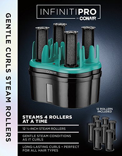 INFINITIPRO BY CONAIR Rouleaux à vapeur pour boucles douces ; Rouleaux chauds de 3/4 pouces