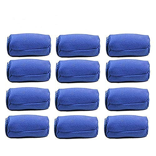 ESALINK Dry Heat-free Nighttime Hair Curlers Hair Rollers Soft Sponge Styler Rollers 3 Inch Mini Rollers 12pcs