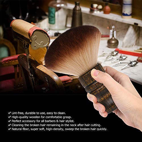 Soft Barber Neck Face Duster Brush Cleaning Hairbrush Hair Sweep Brush Salon Household Hair Cleaning Brush Nylon Hair