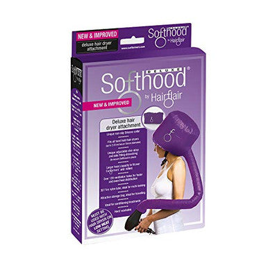 Bonnet Hood Hair Dryer Attachment Hair Flair Deluxe Softhood (Purple)