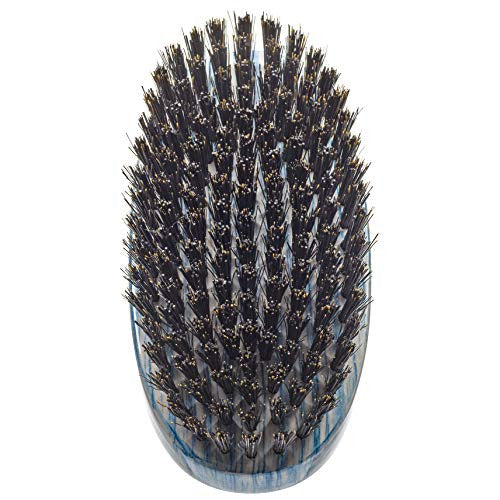 Brosses Torino Pro Wave par Brush King #33 - Brosse à paume ovale moyennement dure - Idéale pour le loup - Pour 360 vagues