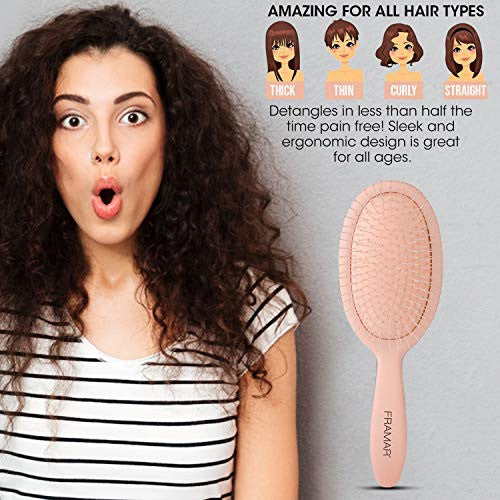 Detangling brush for thick hotsell curly hair