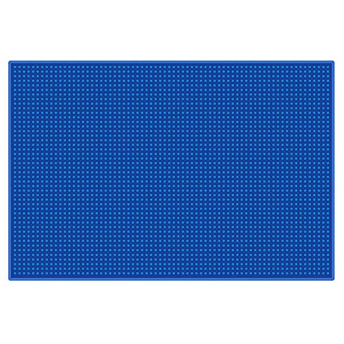 Barber Station Mat, Segbeauty 11.8" x17.7" Anti-slip Flexible PVC Countertop Protector Mat for Clippers, Salon Tools, Bar Service, Salon Barber Shop Work Station, Sink Mat, Coffee Machine Mat