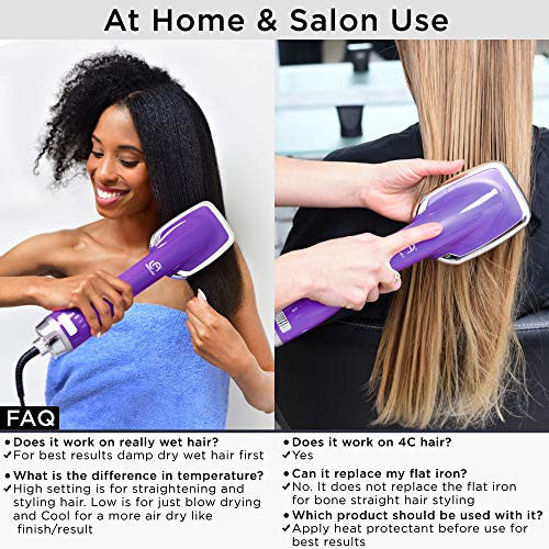 Blow dryer hotsell brush straightener