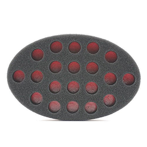 HALLO – brosse à cheveux de barbier à gros trous, éponge pour dreadlocks, torsion de verrouillage, boucles Afro, outil de soins capillaires ondulés (1 paquet)