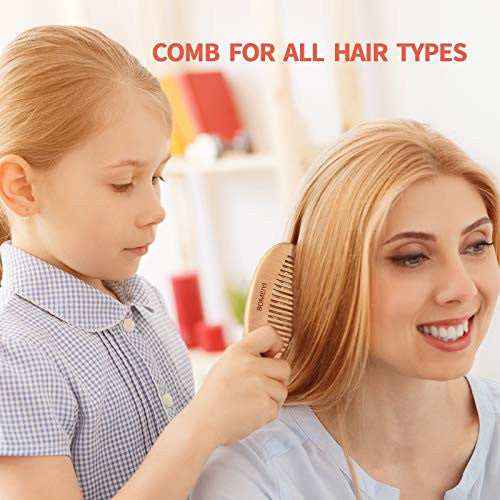 Ensemble de brosses à cheveux BOMEIYI, brosses à cheveux démêlantes en nylon, brosse à cheveux en bois de bambou pour femmes, hommes et enfants pour cheveux bouclés, brosse lissante pour cheveux fins et brillants