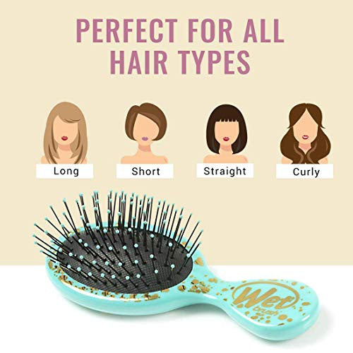 Brosse à cheveux humide Mini Squirt démêlante, Bright Geos