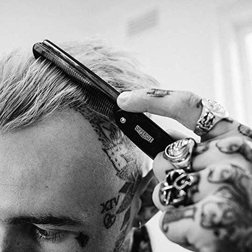 Uppercut Deluxe CT7 Peigne de poche à rabat, écaille de tortue