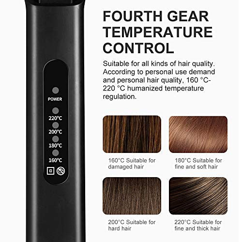 Hair Straightener Professional Glider Ceramic Tourmaline Ionic Flat Iron, Straightens & Curls with Four Adjustable Temperature,Hair Treatment Styling Tools,Wide Plate for All Hair Types,Frizz Free