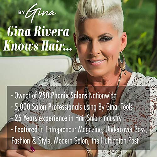 By-Gina Excel Infrared Hair Dryer - Negative ion Technology - Compact Blow Dryer 1875 watt - Professional Hair Dryers with 6 Speed Heat Settings - Salon Stand Up Hair Styling Tools, Black - MSRP $189