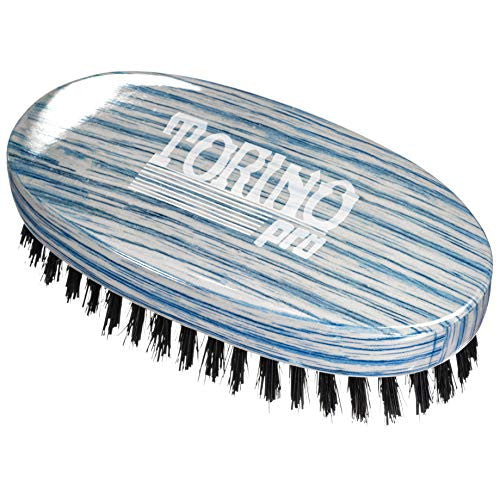 Brosses Torino Pro Wave par Brush King #33 - Brosse à paume ovale moyennement dure - Idéale pour le loup - Pour 360 vagues