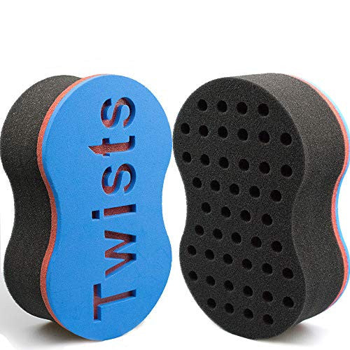 Small Holes Twist Sponge for Men Afro Hair Sponge Brush Big Curl Dreading Curling Sponge for Women Twist Barber Tool